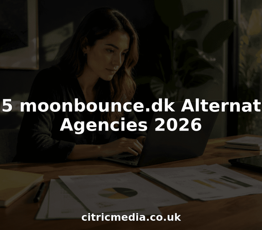 Marketing manager reviewing digital agency options
