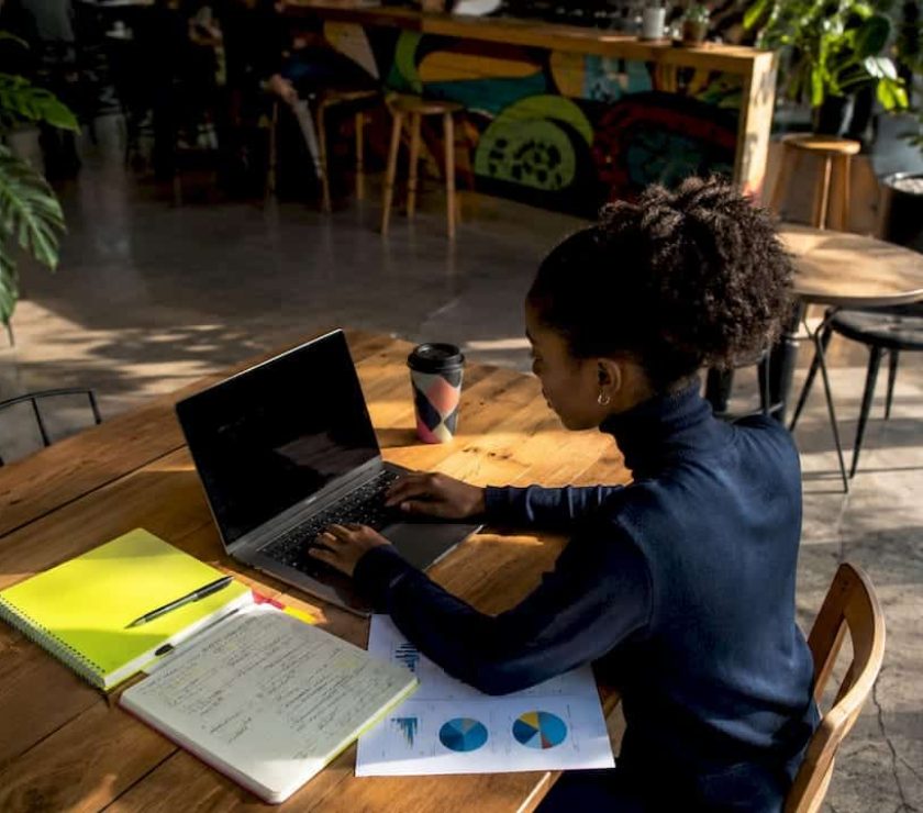 Digital marketer working on Facebook ads campaign